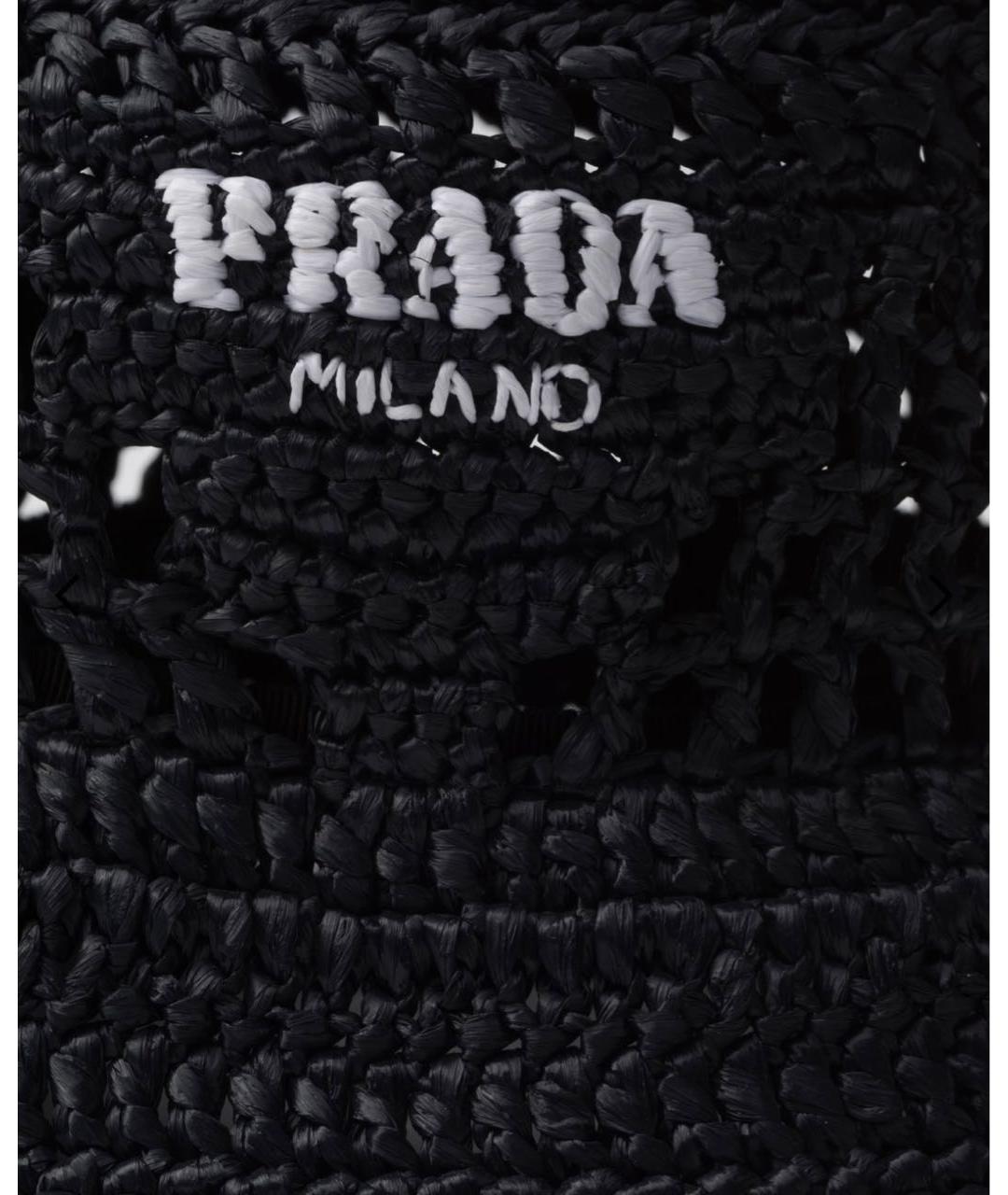 PRADA Черная синтетическая панама, фото 2