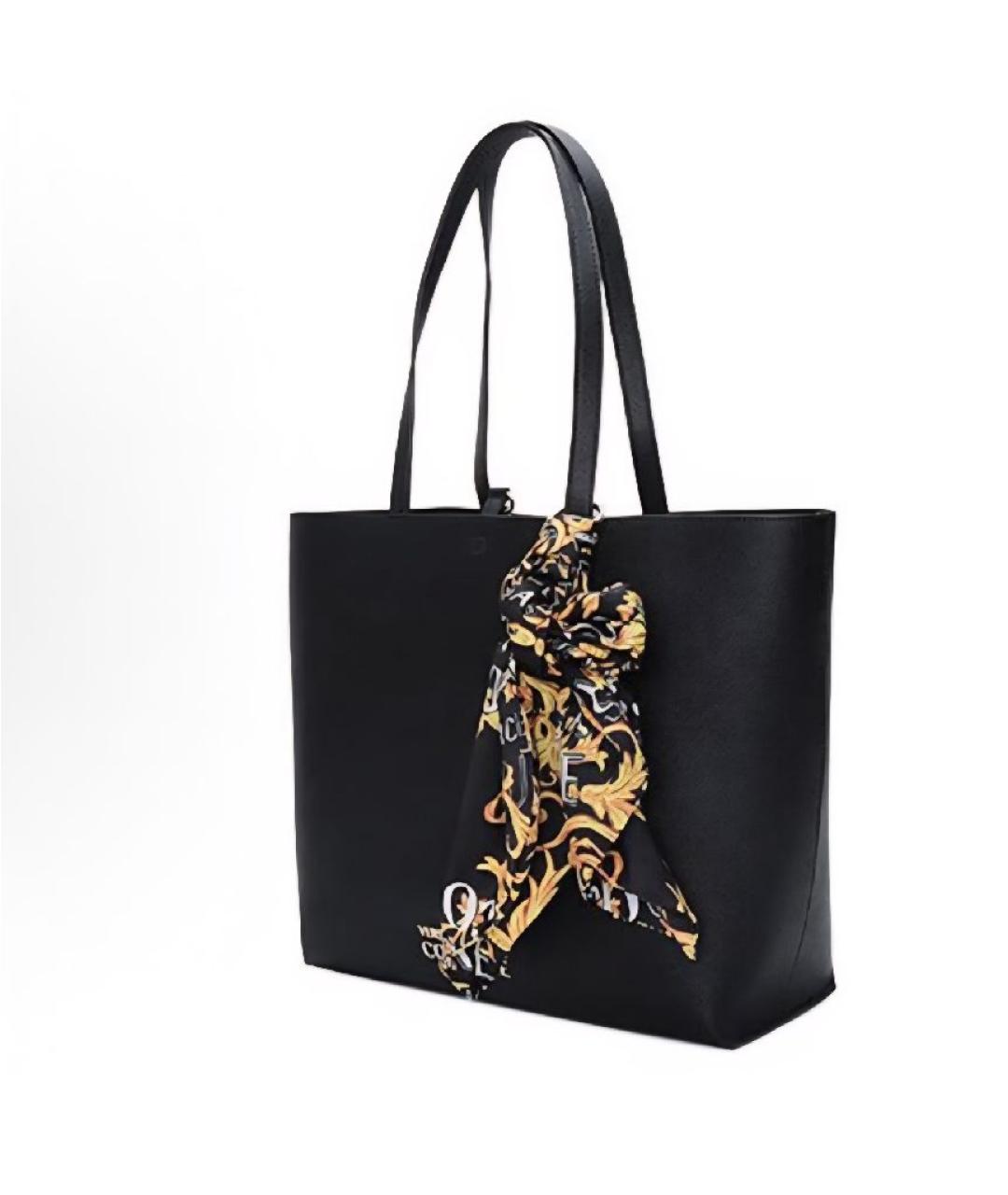 VERSACE JEANS COUTURE Черная сумка тоут, фото 3