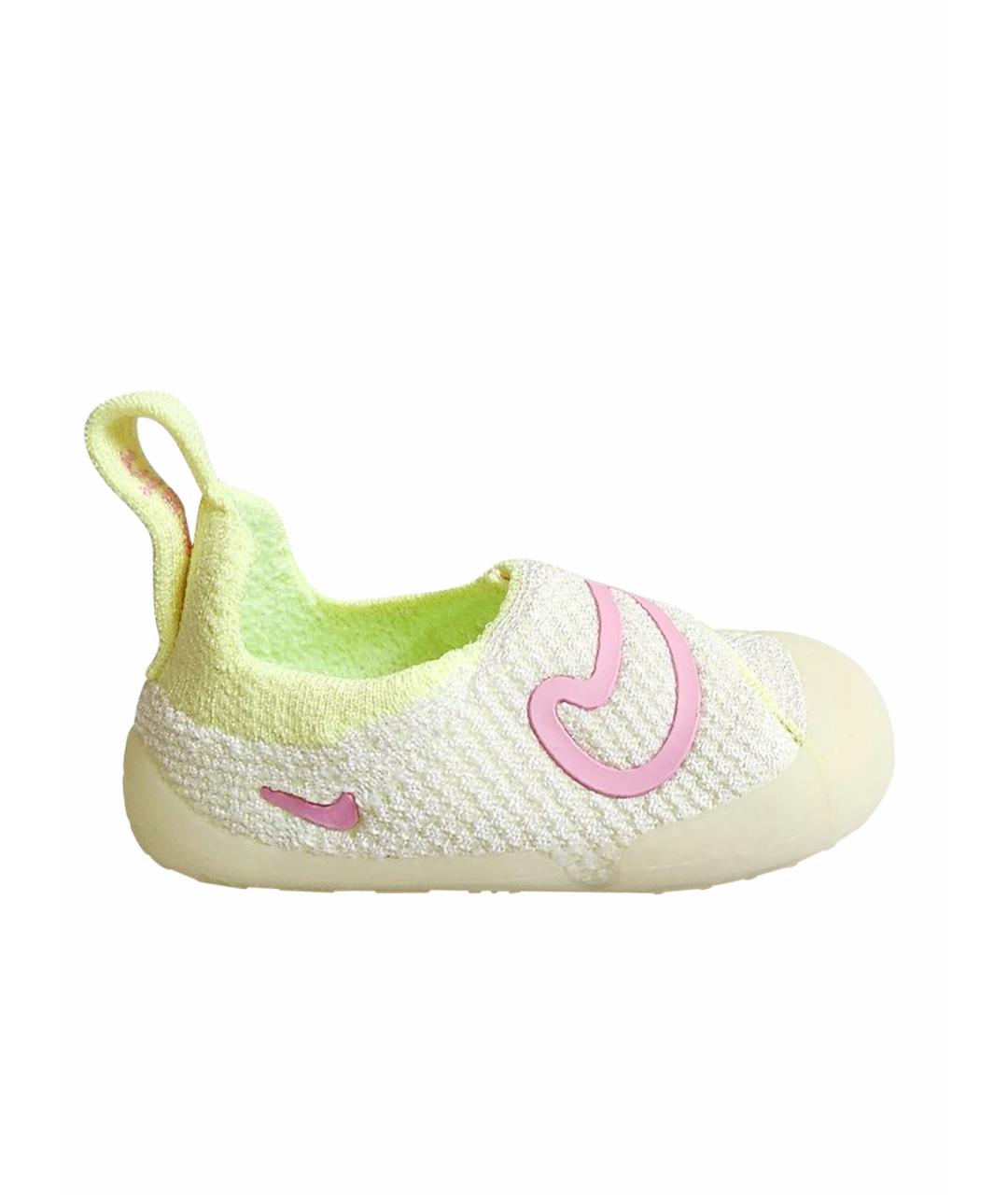 NIKE Салатовые текстильные кеды, фото 1