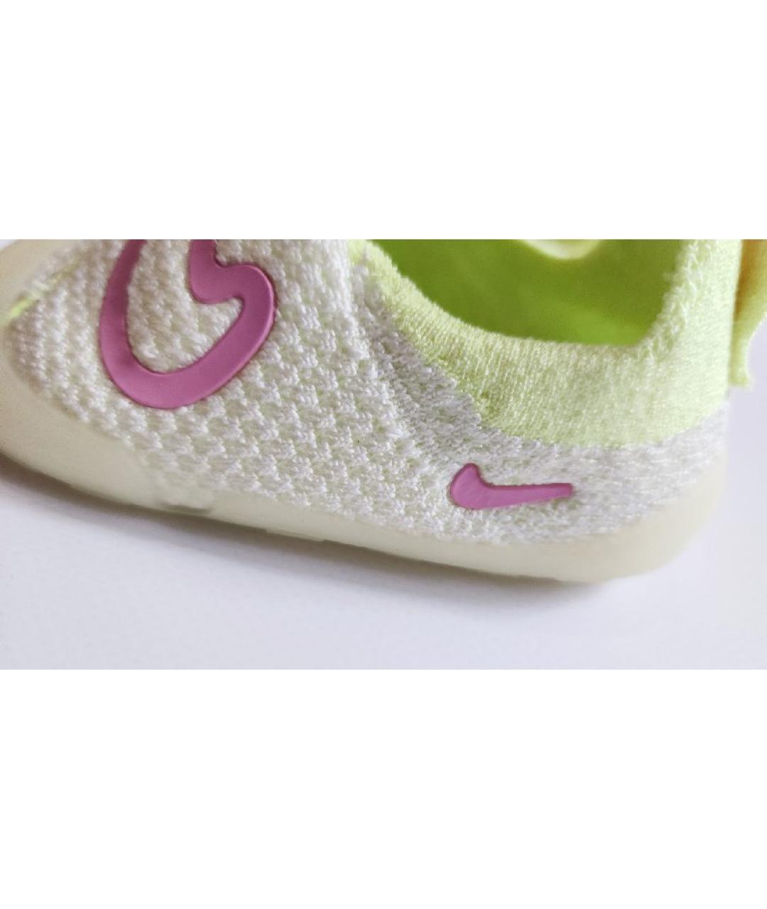 NIKE Салатовые текстильные кеды, фото 7