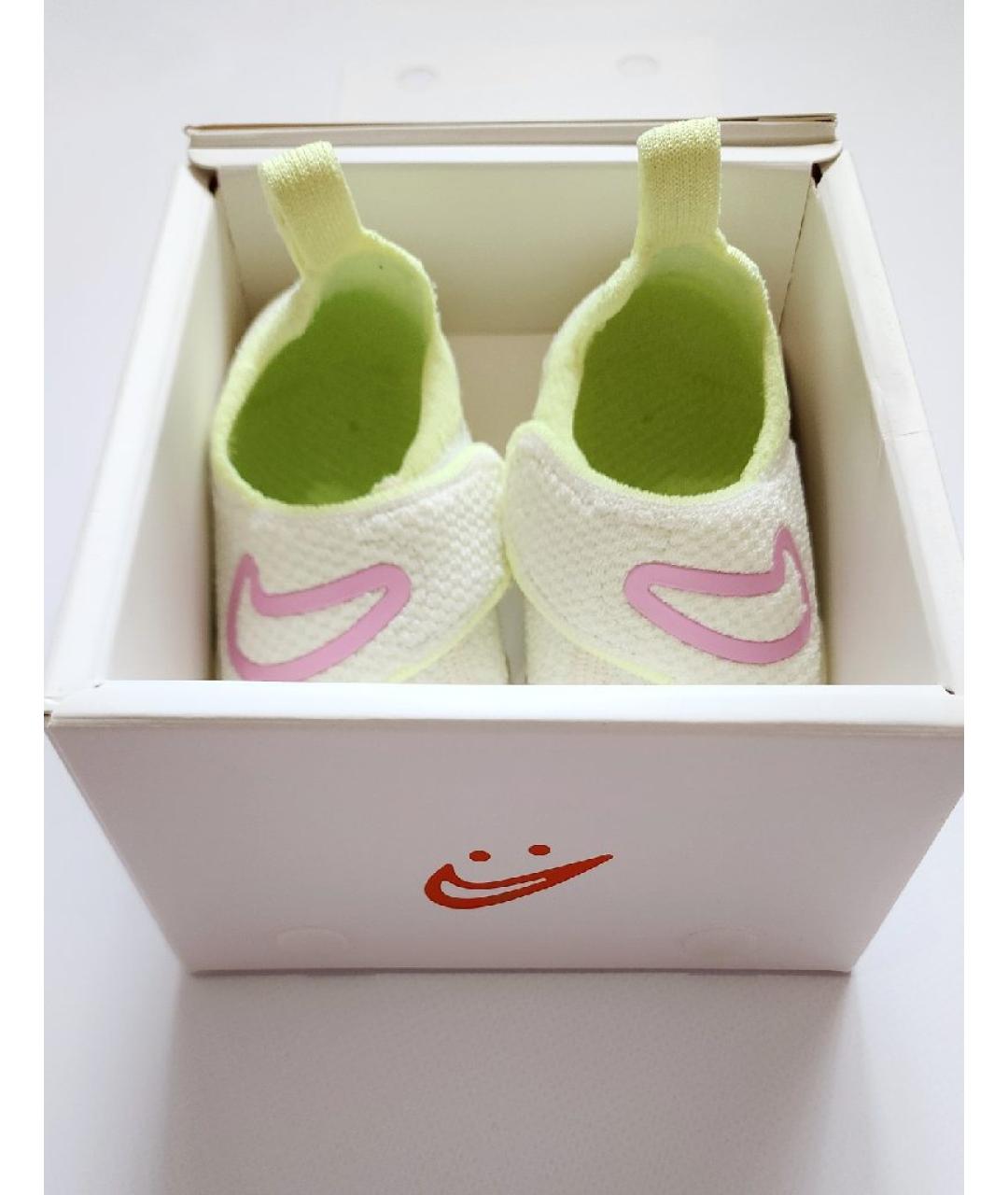 NIKE Салатовые текстильные кеды, фото 8