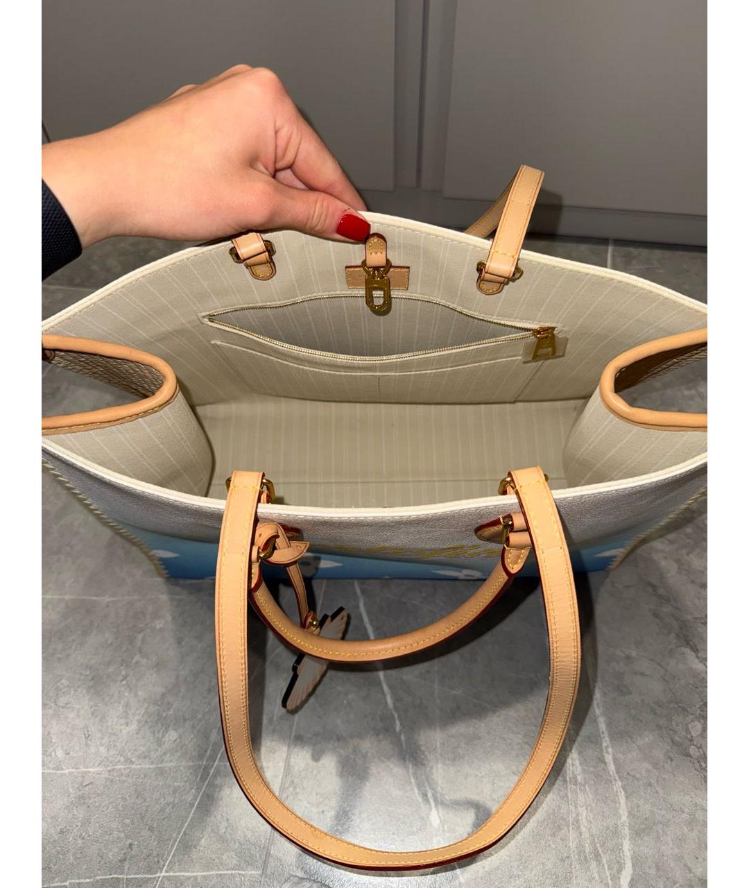 LOUIS VUITTON Кожаная пляжная сумка, фото 4