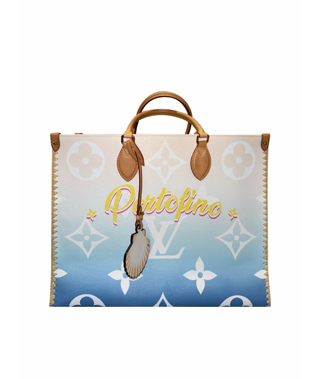 LOUIS VUITTON Кожаная пляжная сумка, фото 1