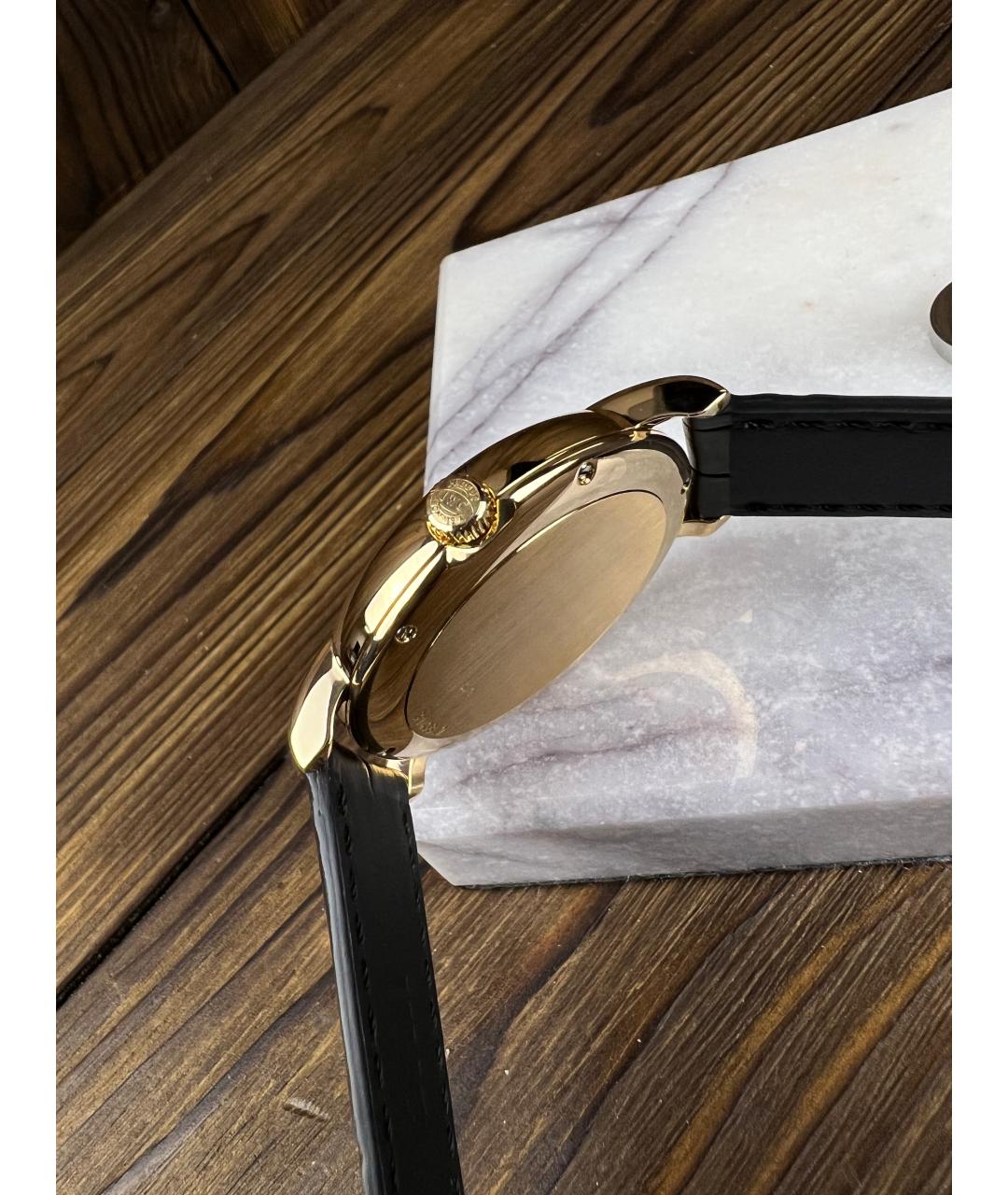 IWC Черные часы из желтого золота, фото 4