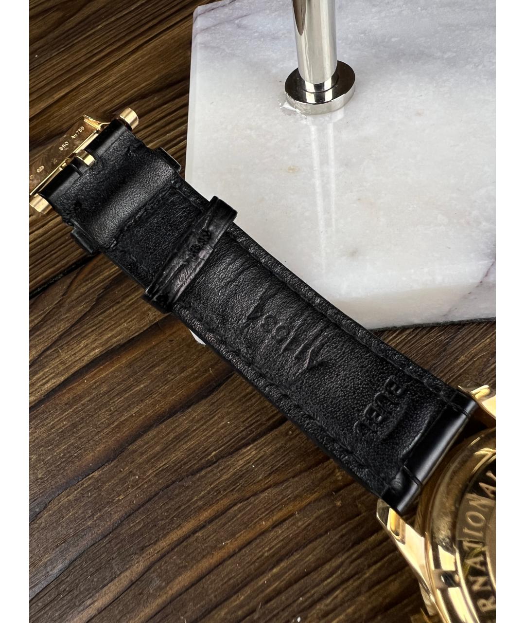IWC Черные часы из розового золота, фото 7