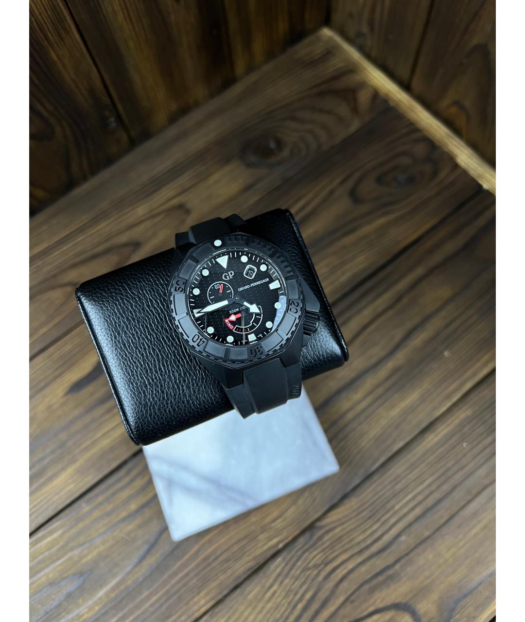GIRARD PERREGAUX Черные керамические часы, фото 2