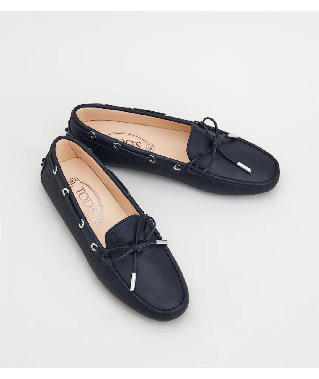 TOD'S Черные кожаные мокасины, фото 7