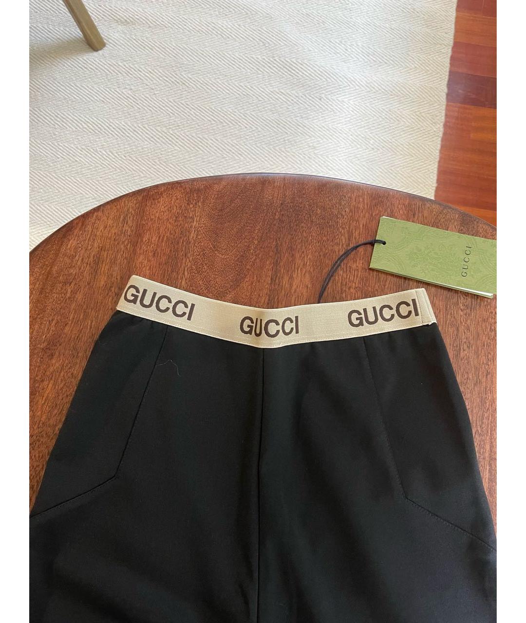 GUCCI Черные леггинсы и велосипедки, фото 3
