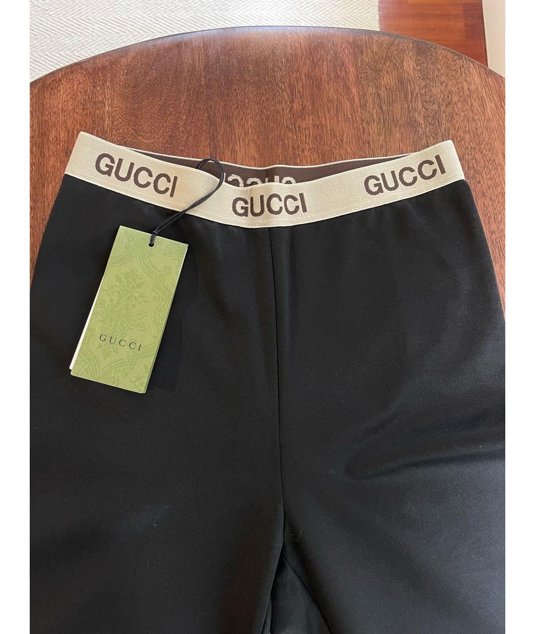 GUCCI Черные леггинсы и велосипедки, фото 6