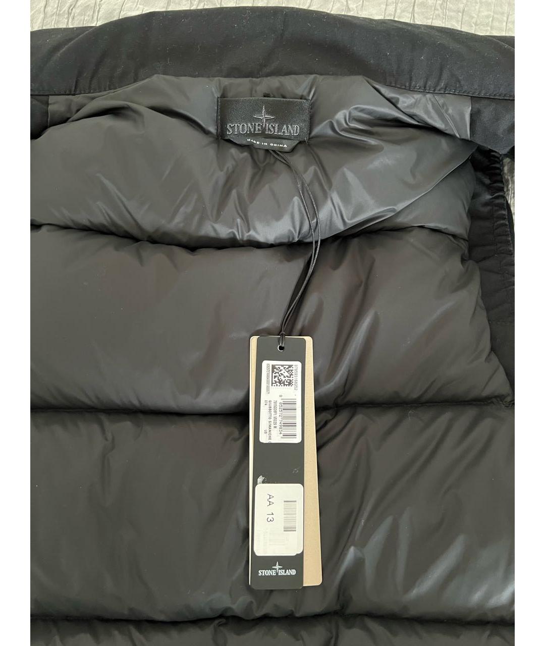 STONE ISLAND Черный жилет, фото 3