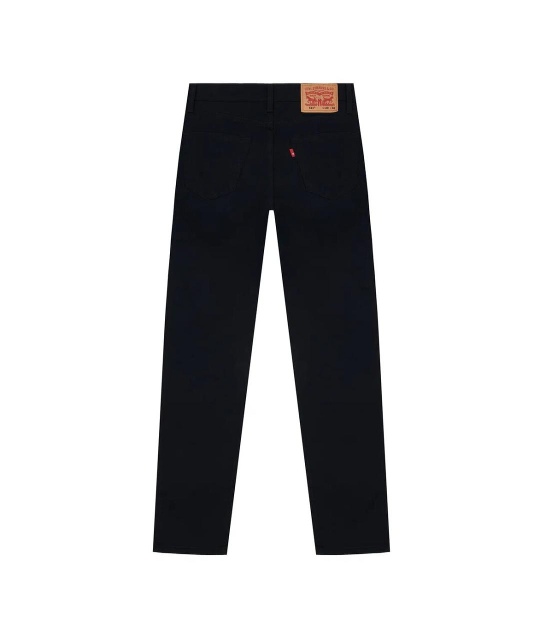 LEVI'S Черные хлопковые повседневные брюки, фото 2