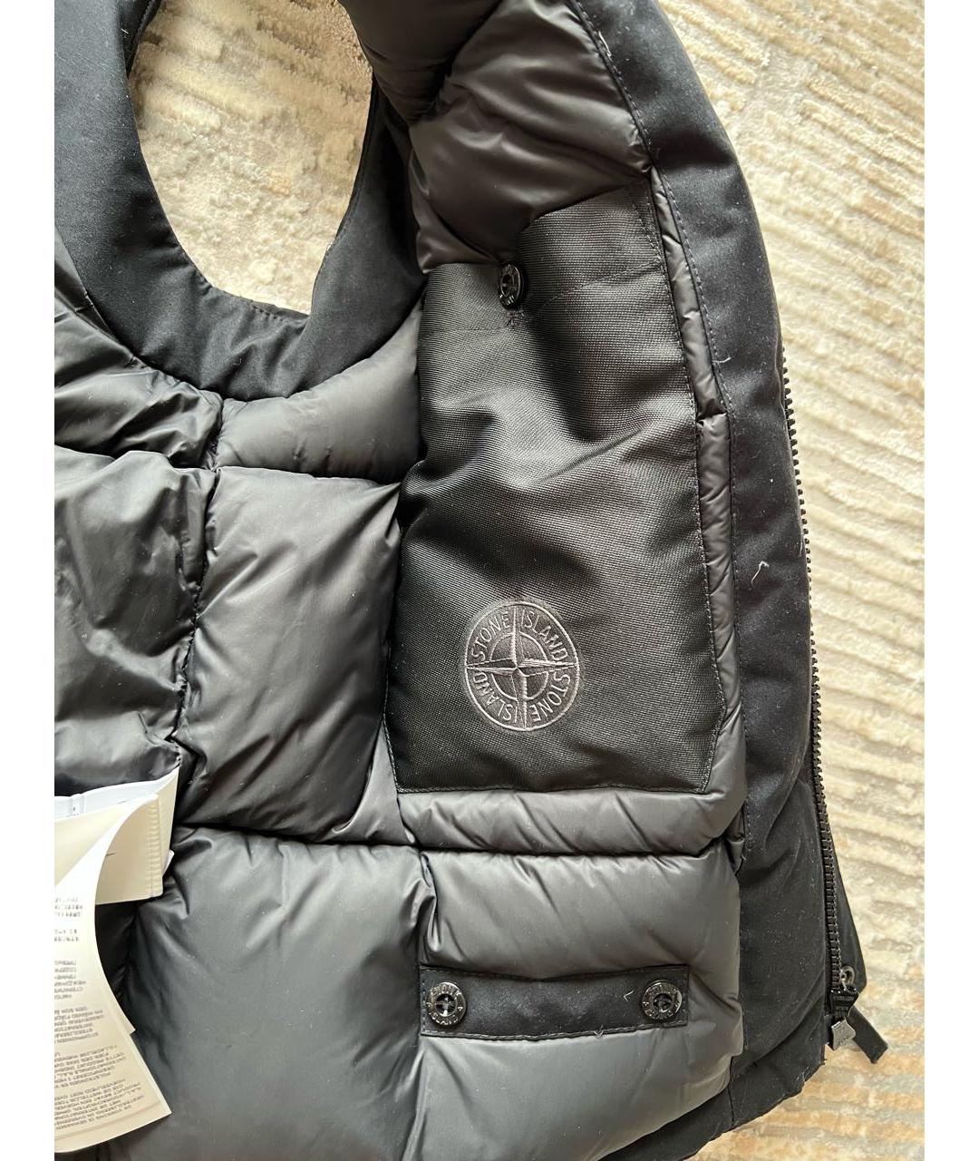 STONE ISLAND Черный жилет, фото 6