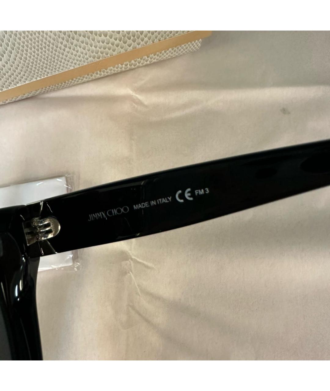 JIMMY CHOO Черные пластиковые солнцезащитные очки, фото 6