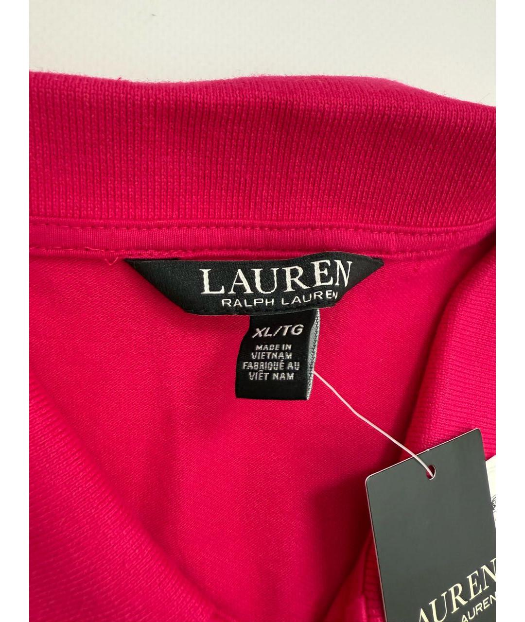 RALPH LAUREN Фуксия футболка, фото 3