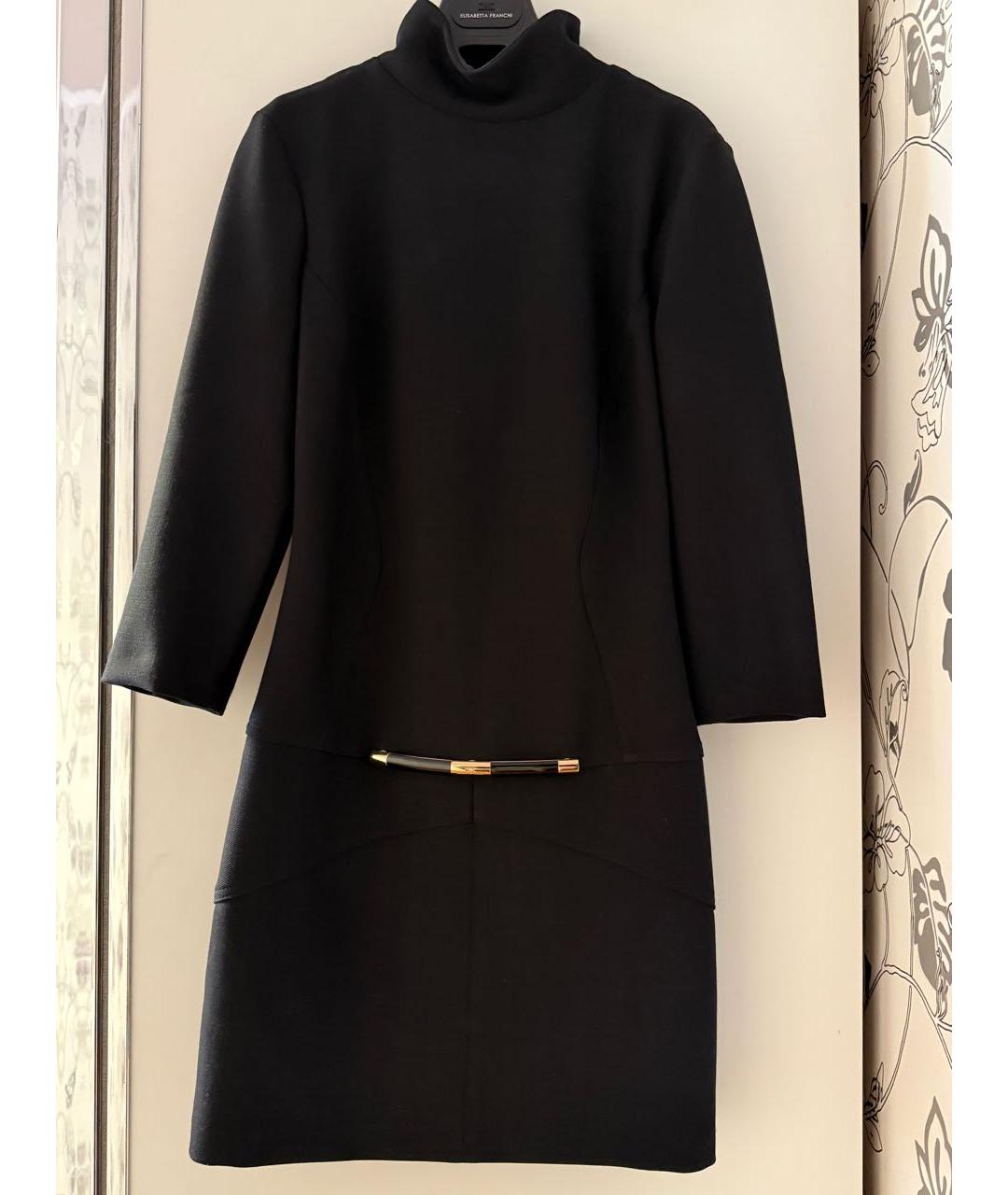 ELISABETTA FRANCHI Черное платье, фото 3