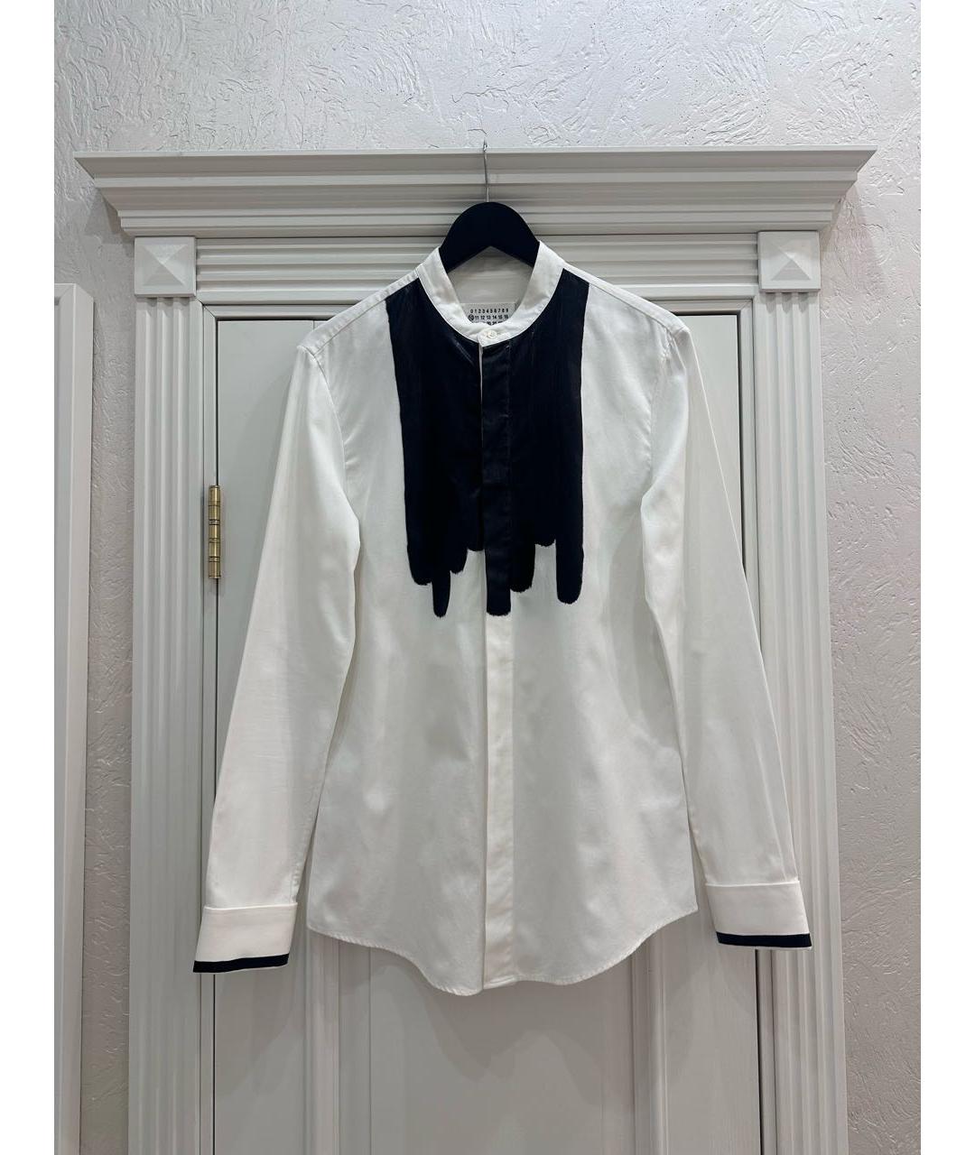 MAISON MARGIELA Белая хлопковая классическая рубашка, фото 8
