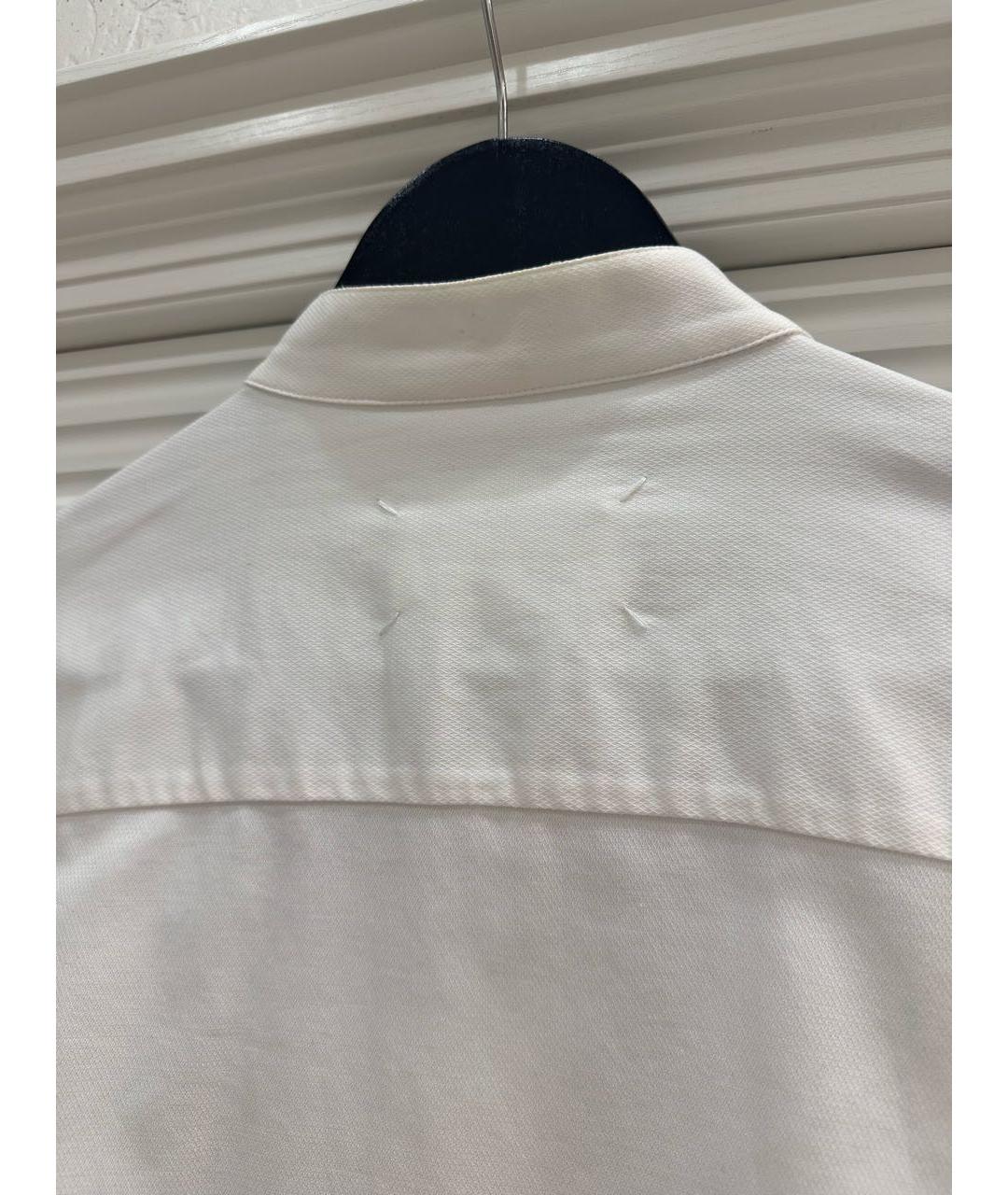 MAISON MARGIELA Белая хлопковая классическая рубашка, фото 3