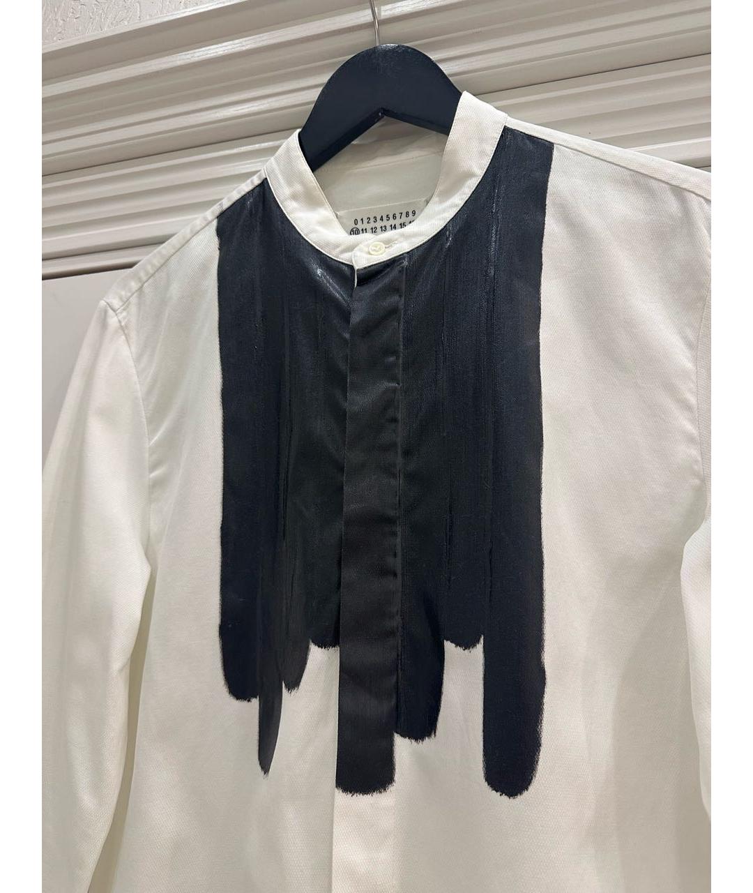 MAISON MARGIELA Белая хлопковая классическая рубашка, фото 4