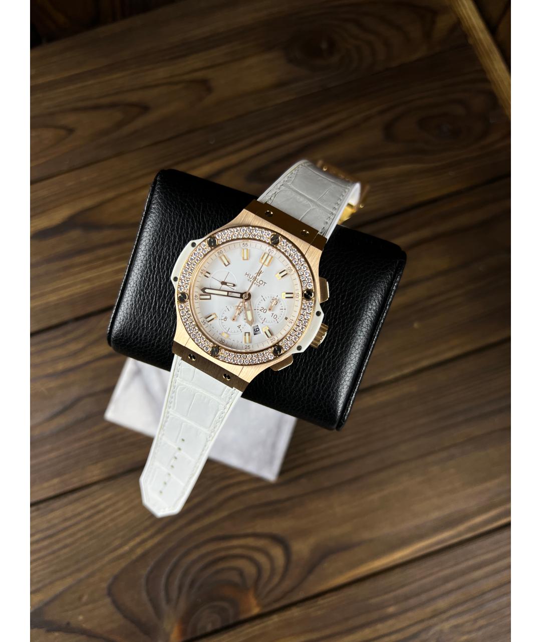 HUBLOT Белые часы из розового золота, фото 2
