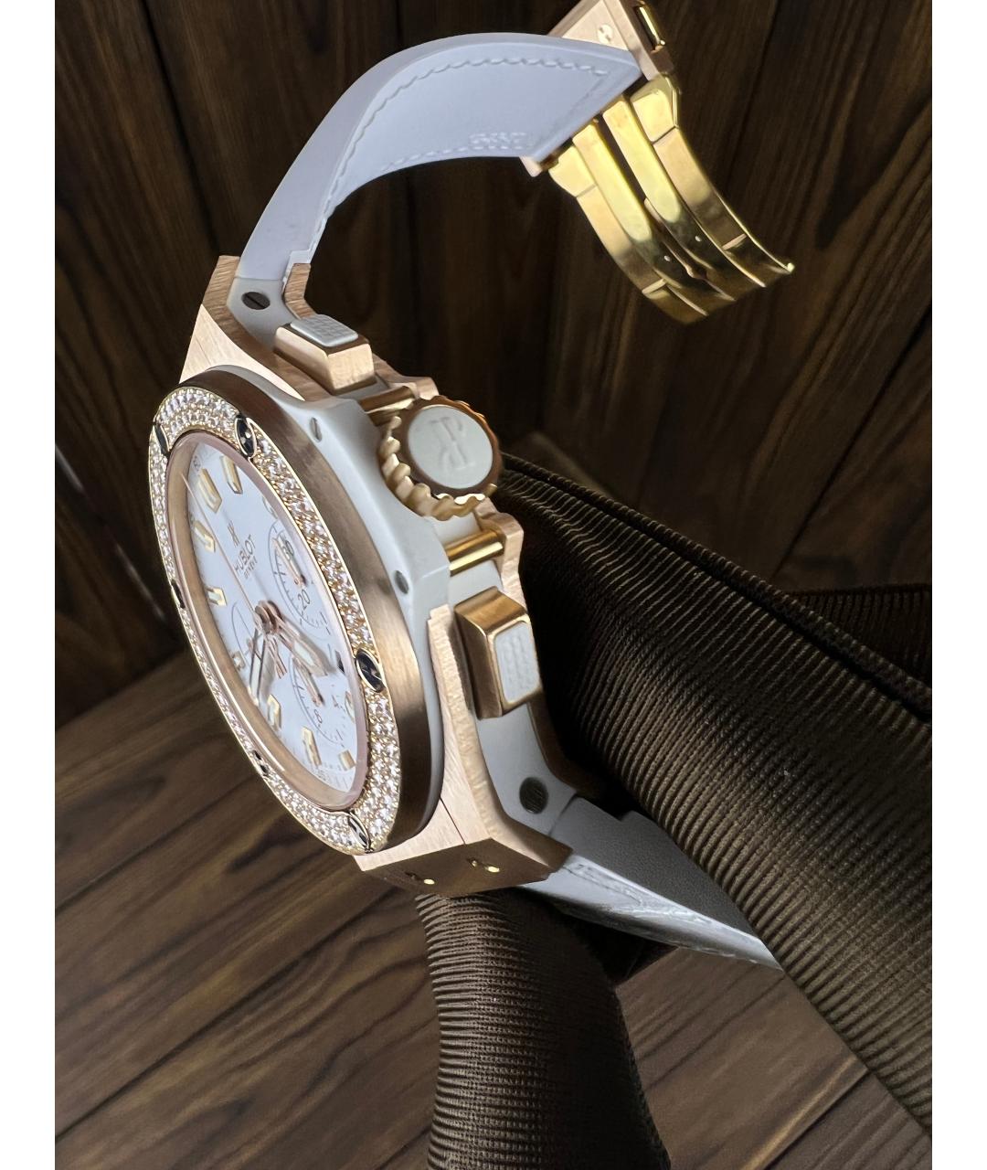 HUBLOT Белые часы из розового золота, фото 5
