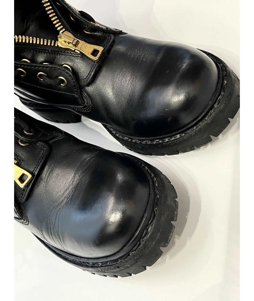 BALMAIN Черные кожаные ботинки, фото 4