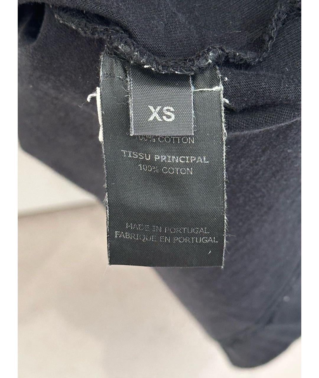 VETEMENTS Черная хлопковая футболка, фото 6