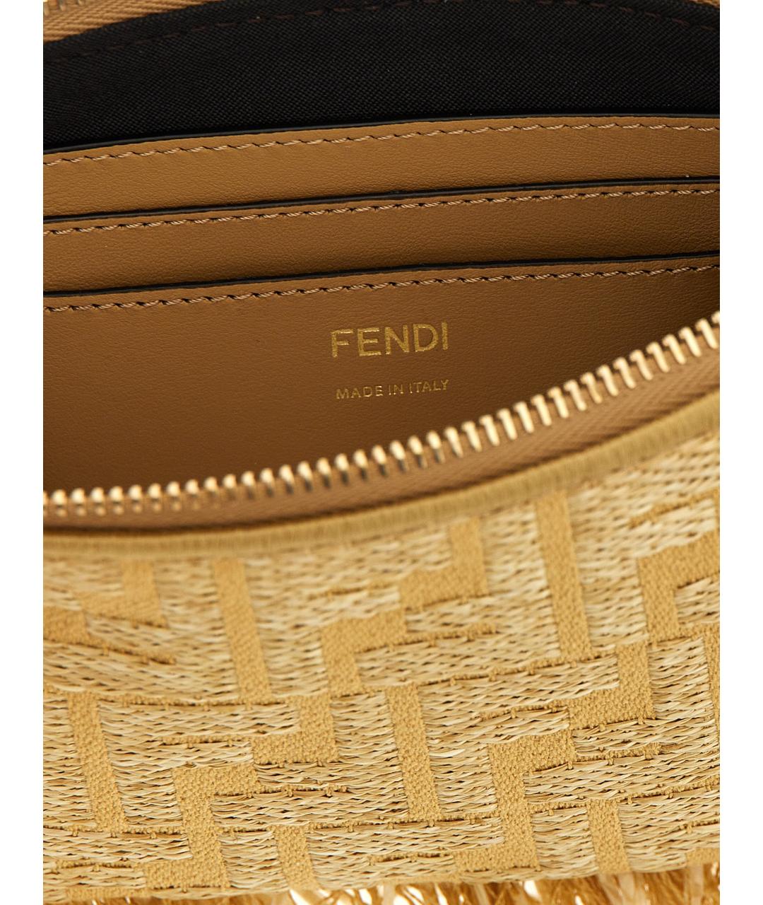 FENDI Бежевая сумка через плечо, фото 5
