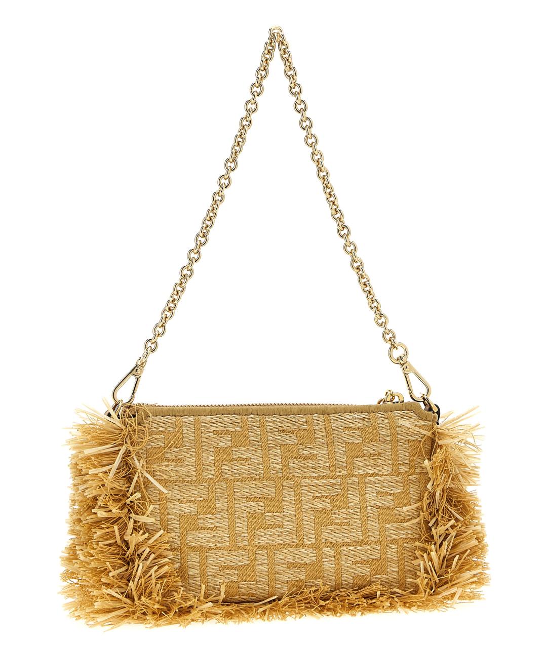 FENDI Бежевая сумка через плечо, фото 2