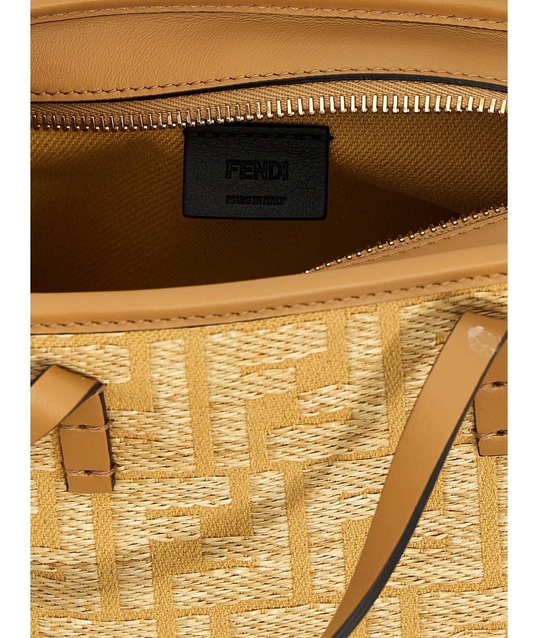 FENDI Бежевая сумка тоут, фото 4