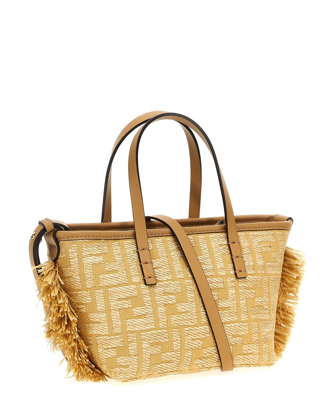 FENDI Бежевая сумка тоут, фото 2