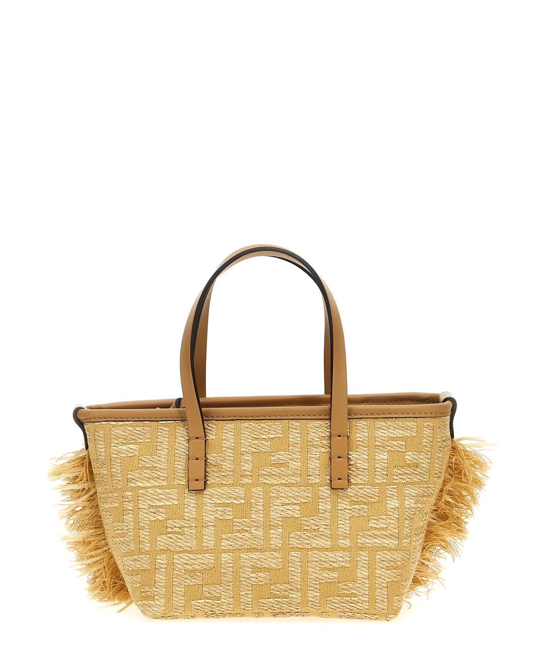 FENDI Бежевая сумка тоут, фото 1