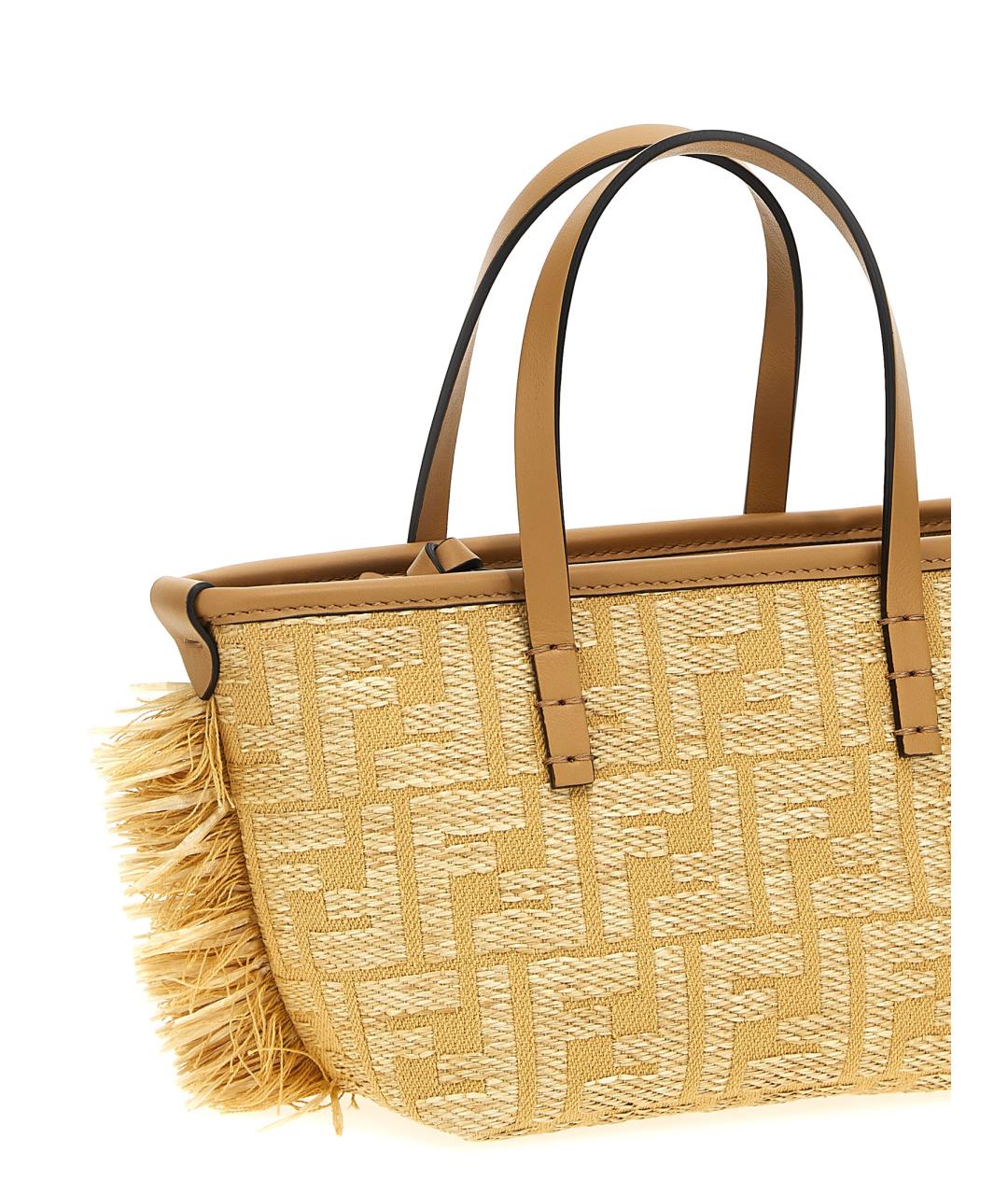 FENDI Бежевая сумка тоут, фото 3