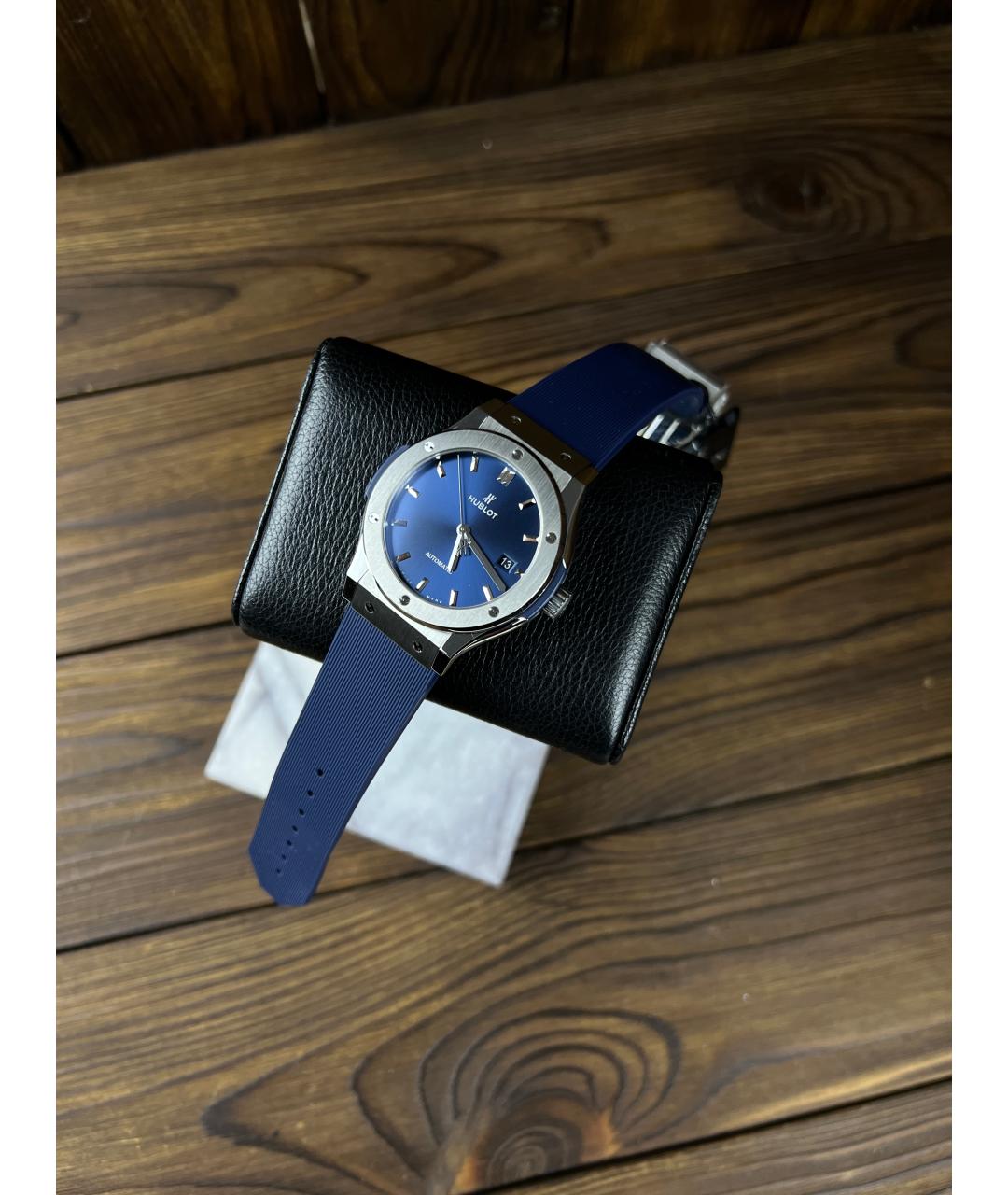 HUBLOT Темно-синие часы, фото 2