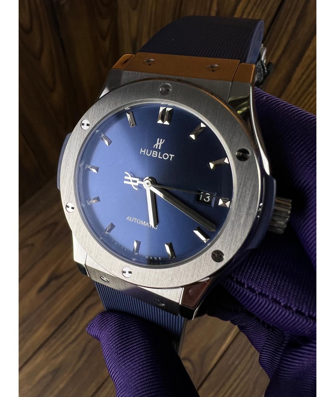 HUBLOT Темно-синие часы, фото 4