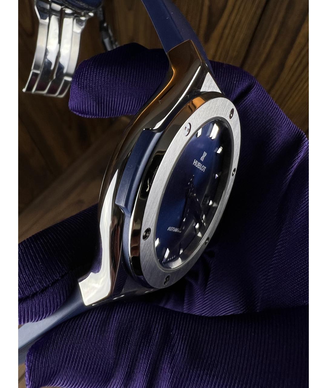 HUBLOT Темно-синие часы, фото 6