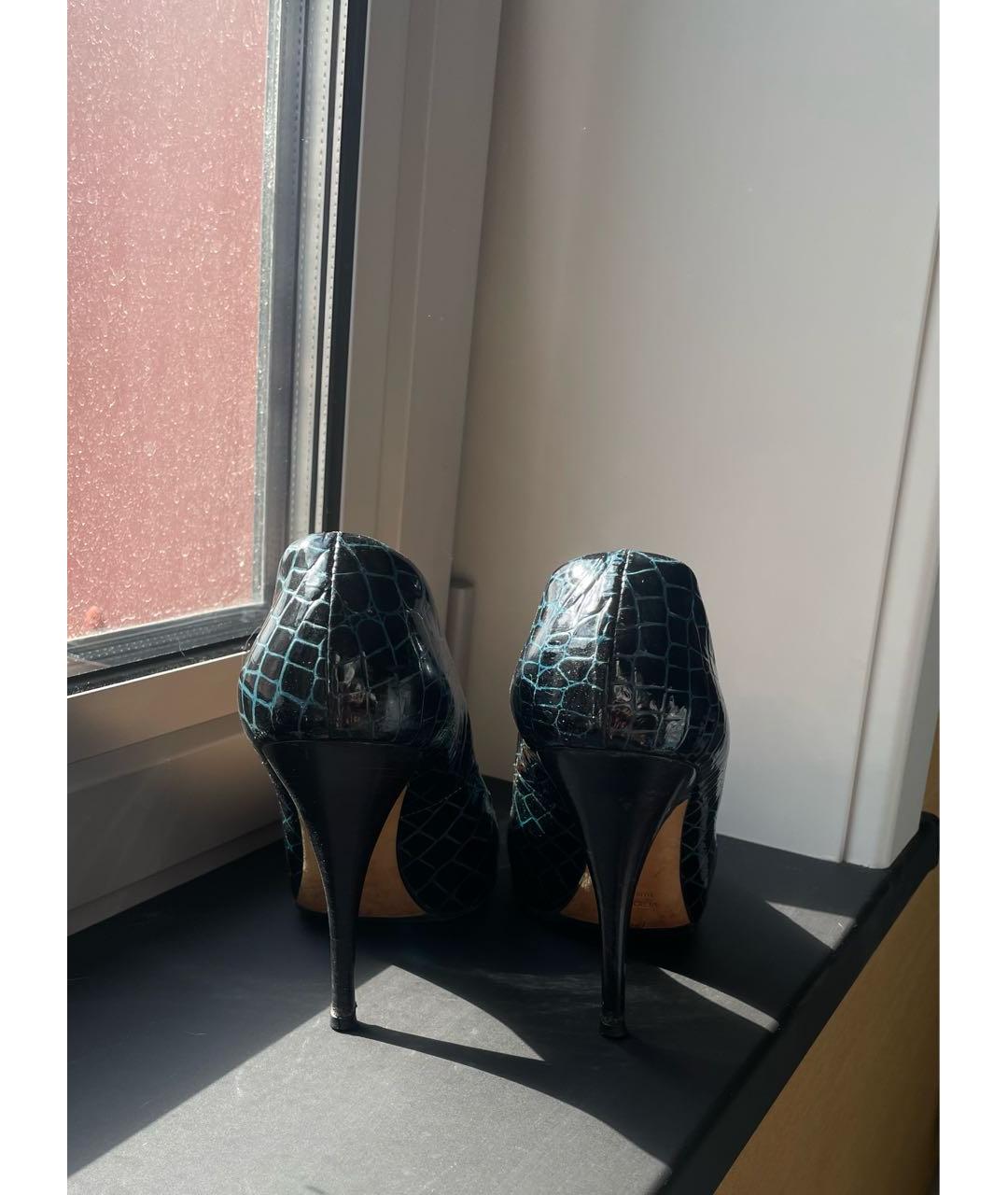 GIUSEPPE ZANOTTI DESIGN Зеленые туфли из лакированной кожи, фото 4