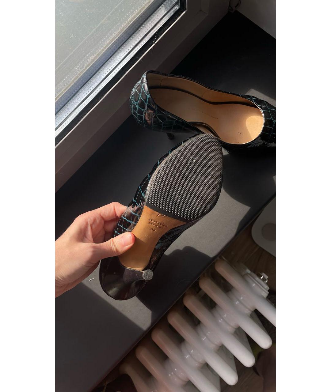 GIUSEPPE ZANOTTI DESIGN Зеленые туфли из лакированной кожи, фото 6