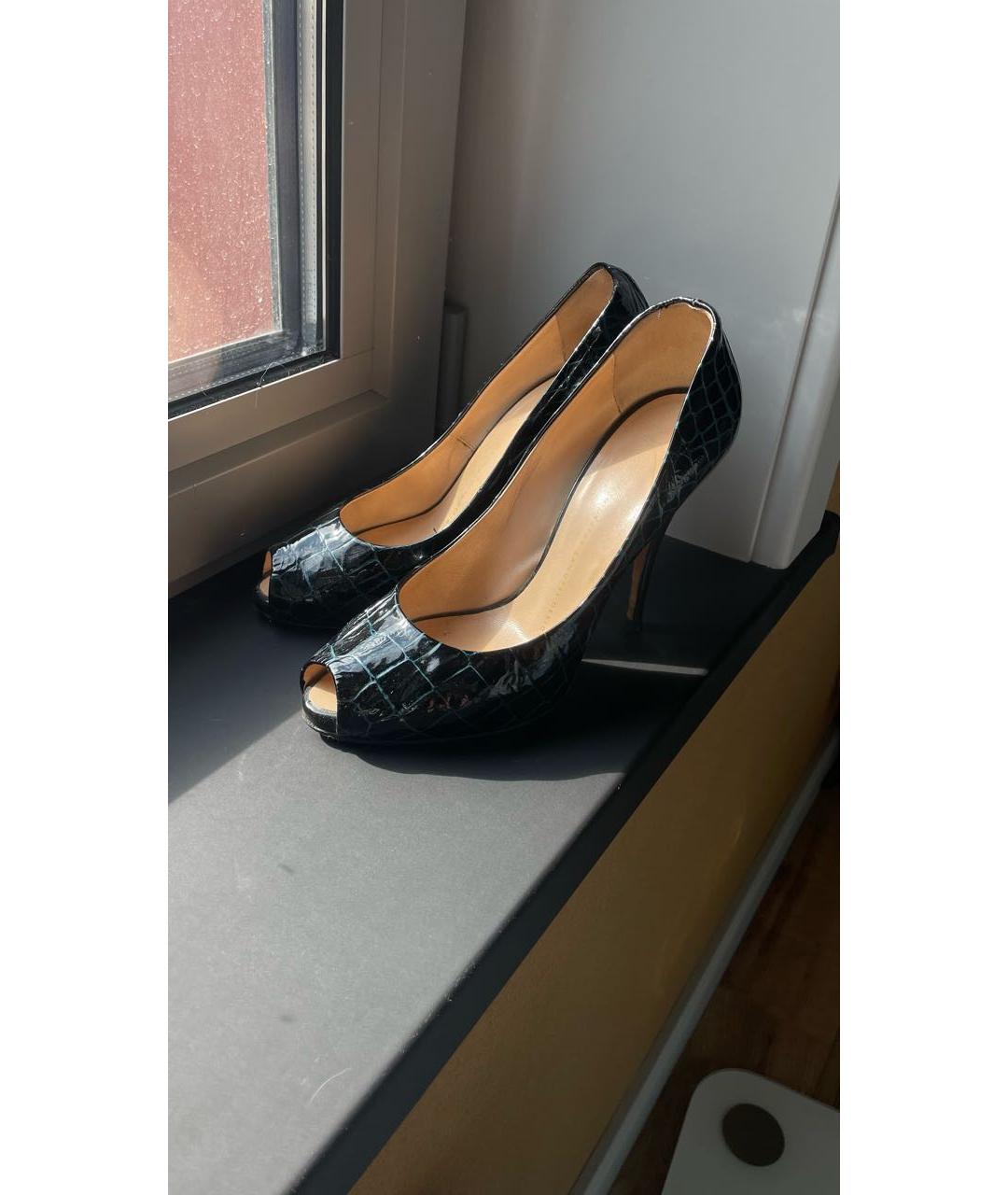 GIUSEPPE ZANOTTI DESIGN Зеленые туфли из лакированной кожи, фото 5