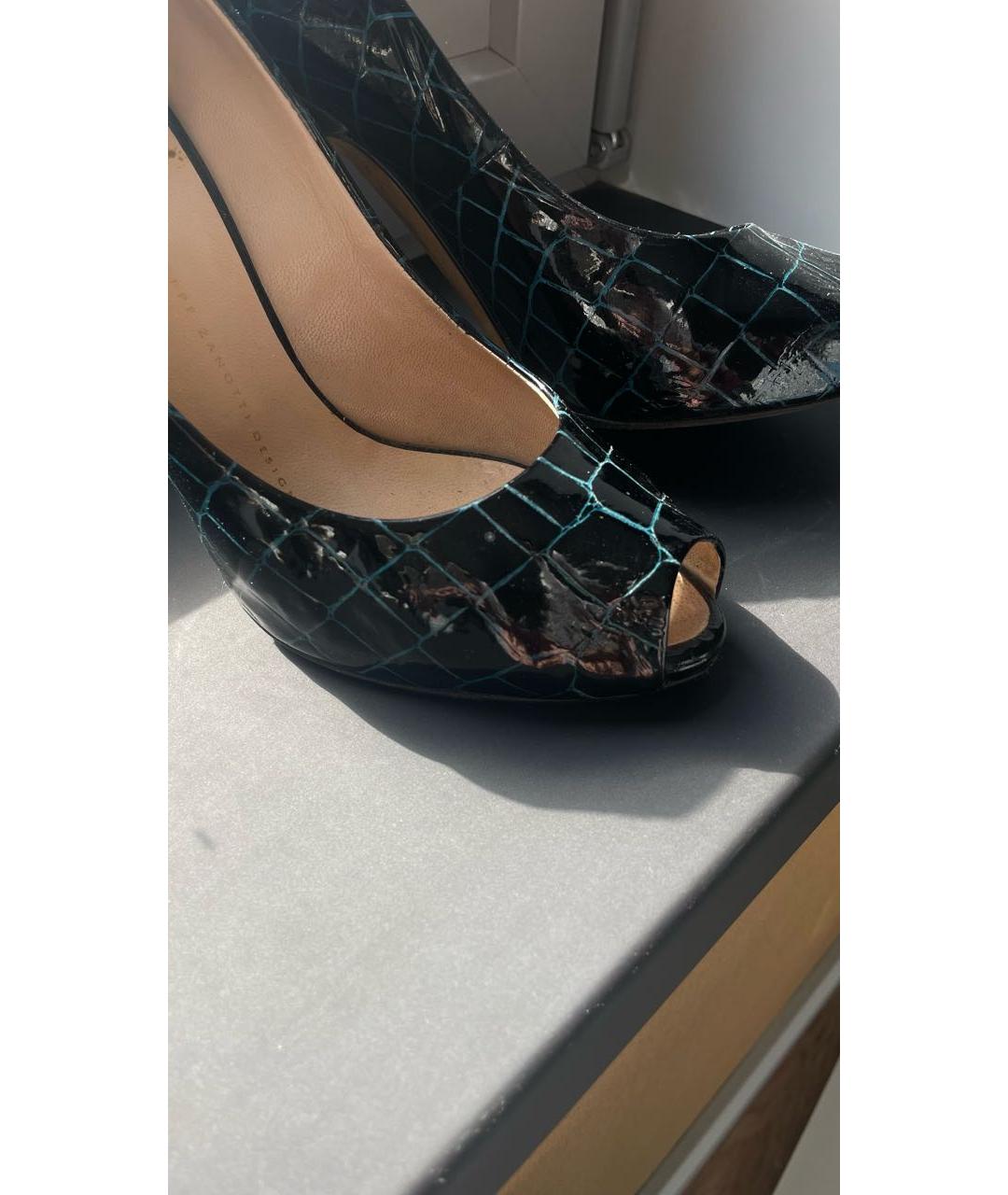 GIUSEPPE ZANOTTI DESIGN Зеленые туфли из лакированной кожи, фото 7