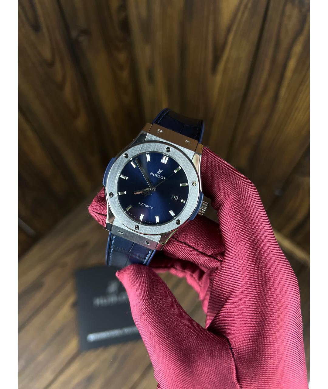 HUBLOT Темно-синие часы, фото 2