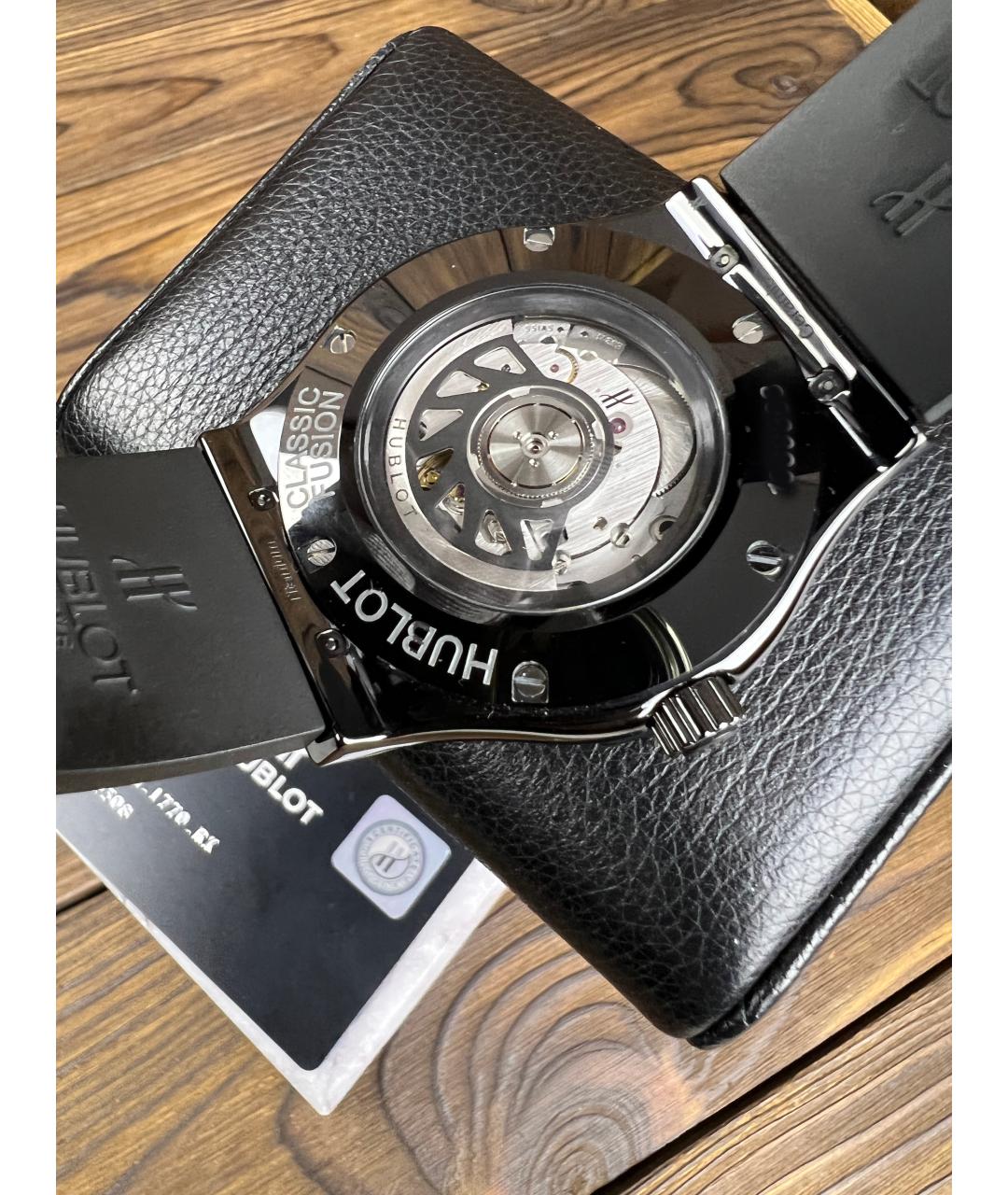 HUBLOT Черные керамические часы, фото 8