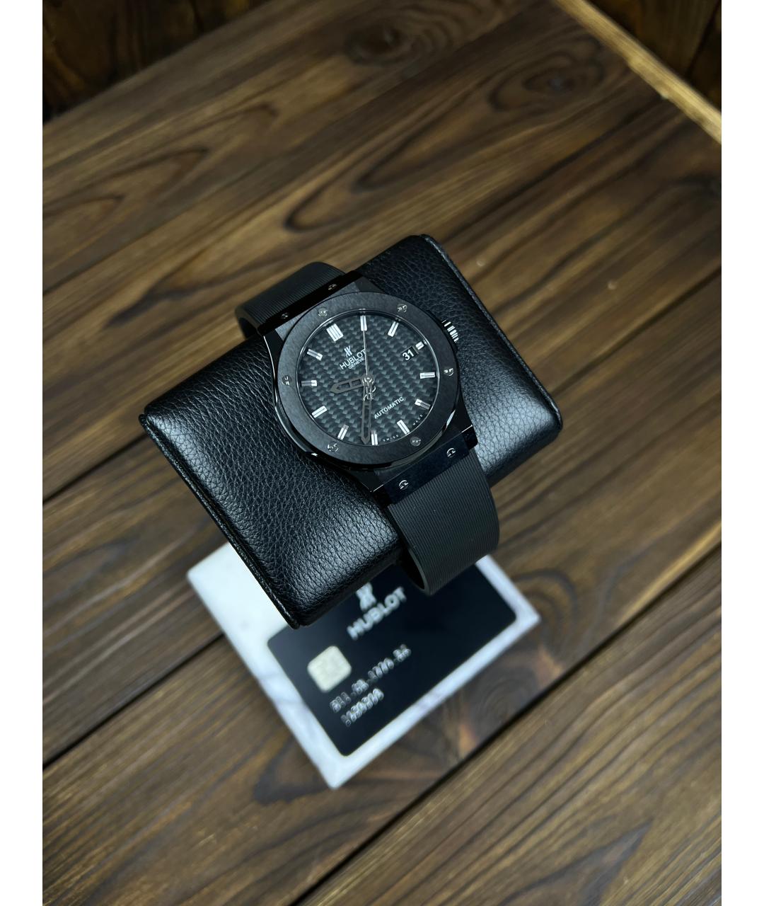 HUBLOT Черные керамические часы, фото 2