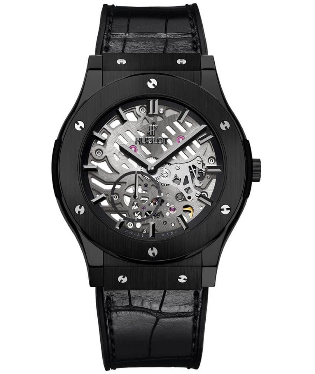 HUBLOT Черные керамические часы, фото 10