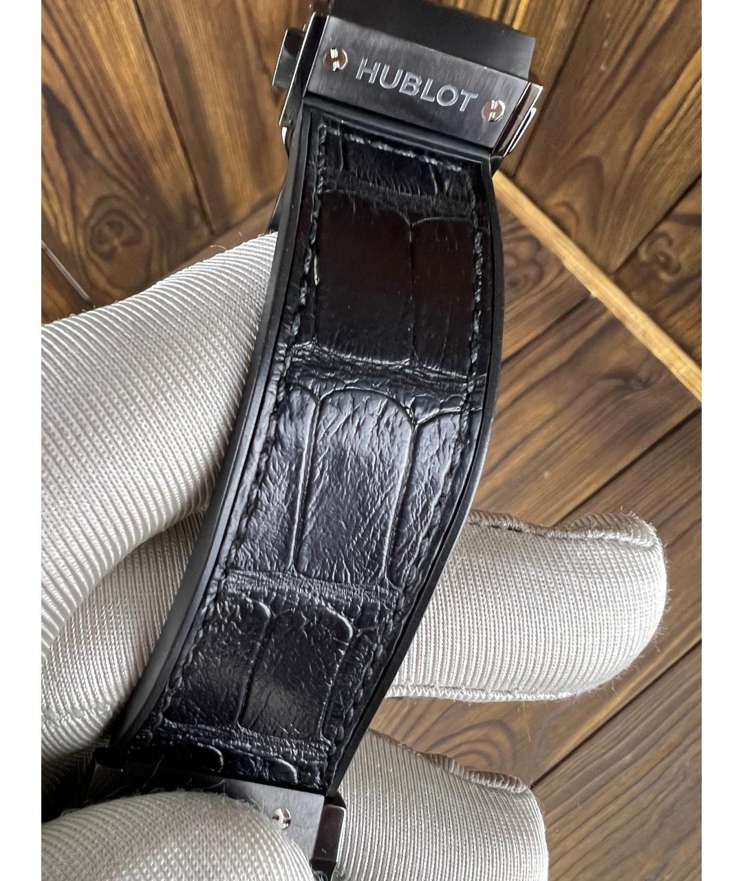 HUBLOT Черные керамические часы, фото 9