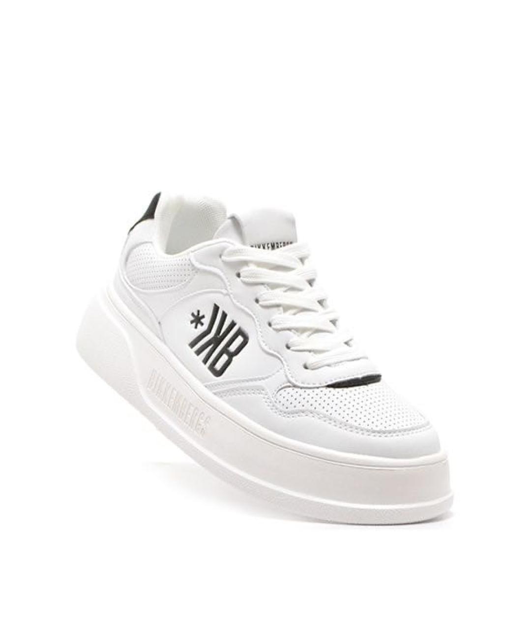 BIKKEMBERGS Белые кроссовки из искусственной кожи, фото 2
