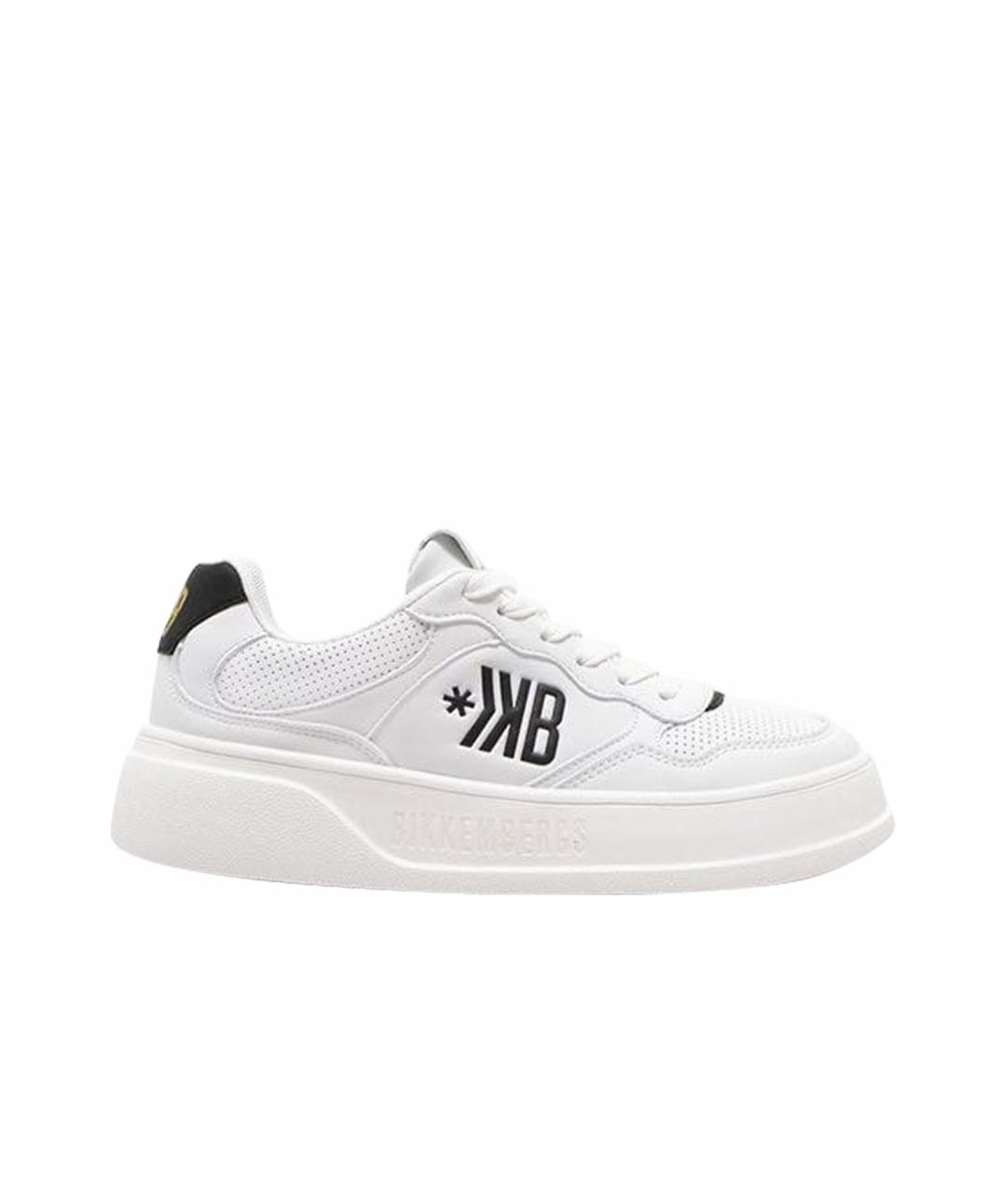 BIKKEMBERGS Белые кроссовки из искусственной кожи, фото 1