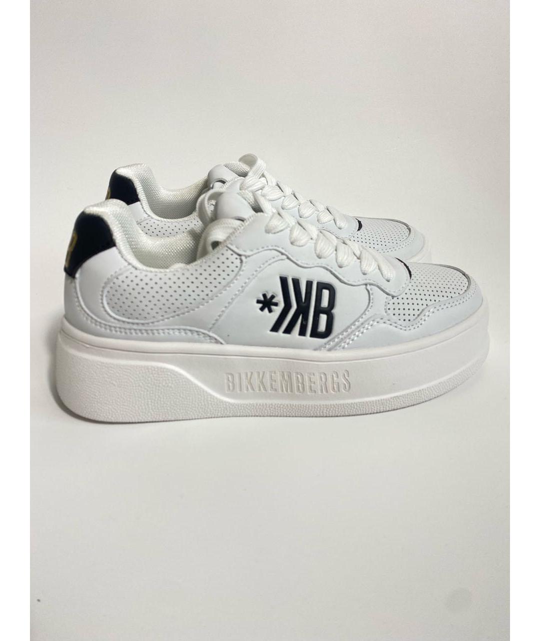 BIKKEMBERGS Белые кроссовки из искусственной кожи, фото 5