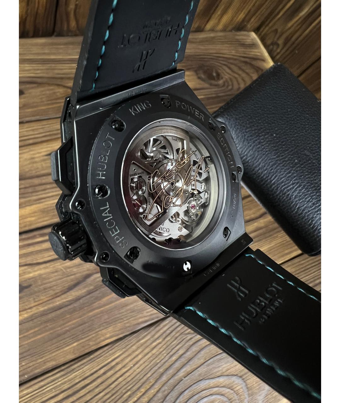 HUBLOT Черные керамические часы, фото 6