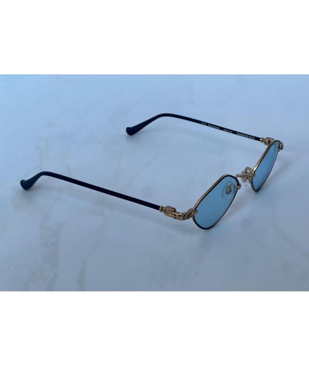 CHROME HEARTS Голубые металлические солнцезащитные очки, фото 3
