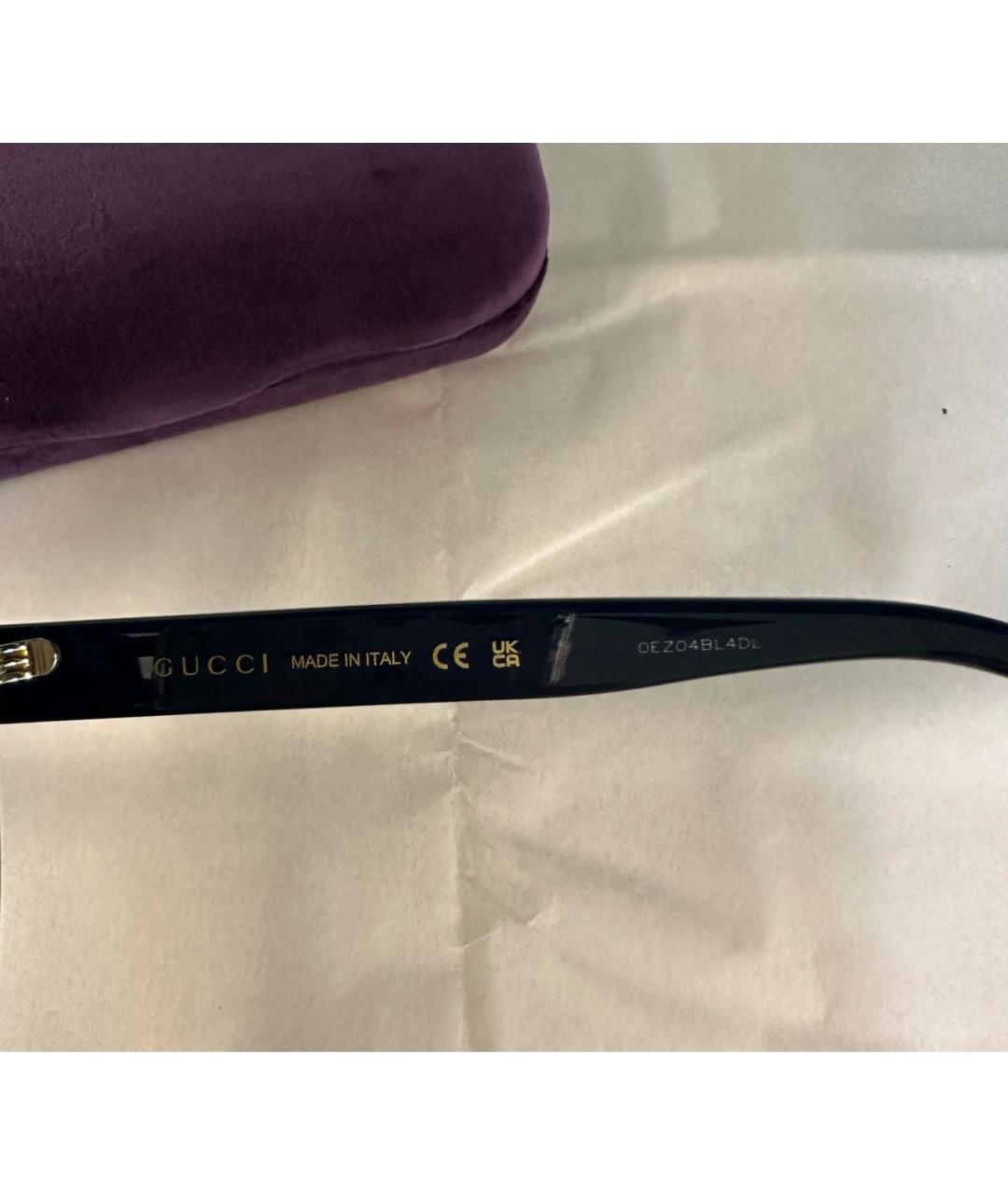 GUCCI Темно-синие пластиковые солнцезащитные очки, фото 6